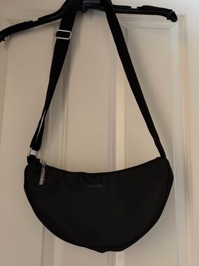 Lancome Black Crescent Belt Bag
